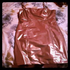 Gold Plastic Feel Dress